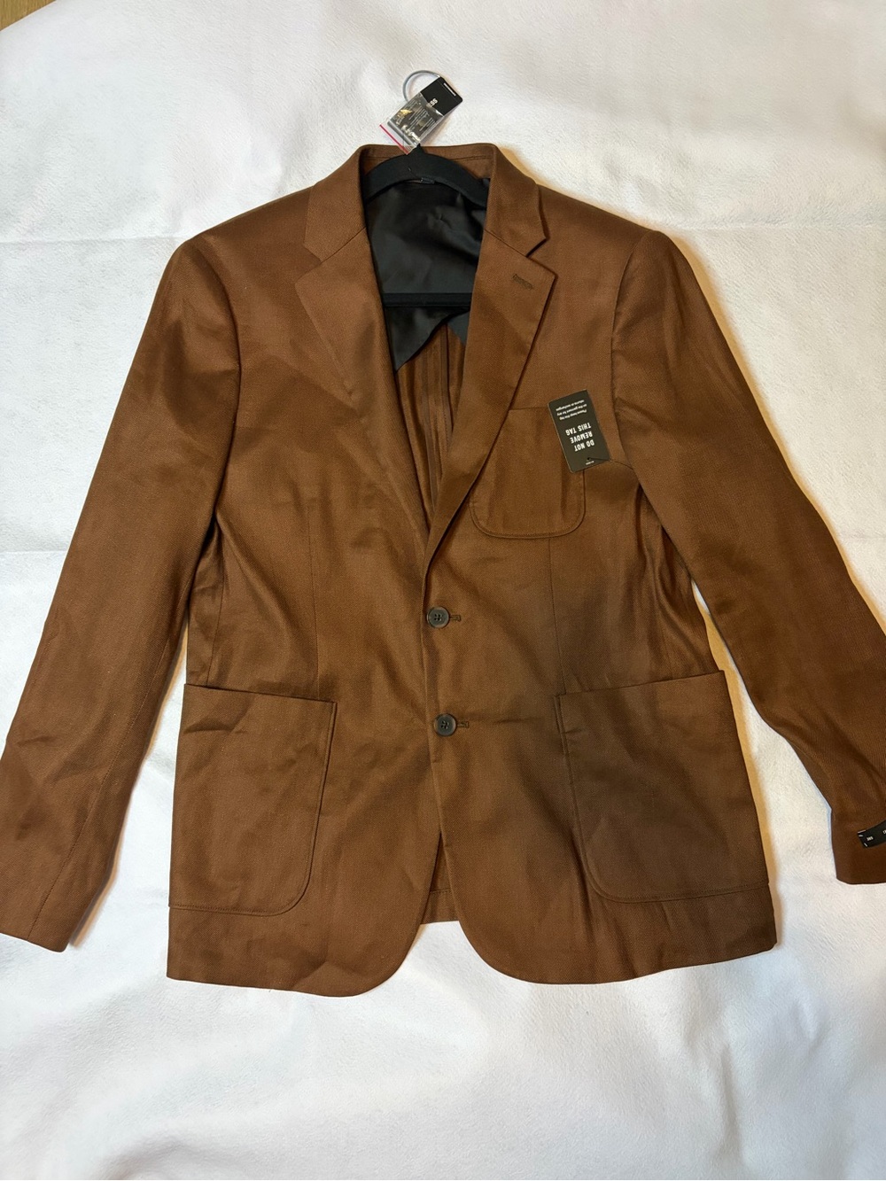 Express Men's Rust-Brown Two-Button Sport Coat 38S - Picture 5 of 6